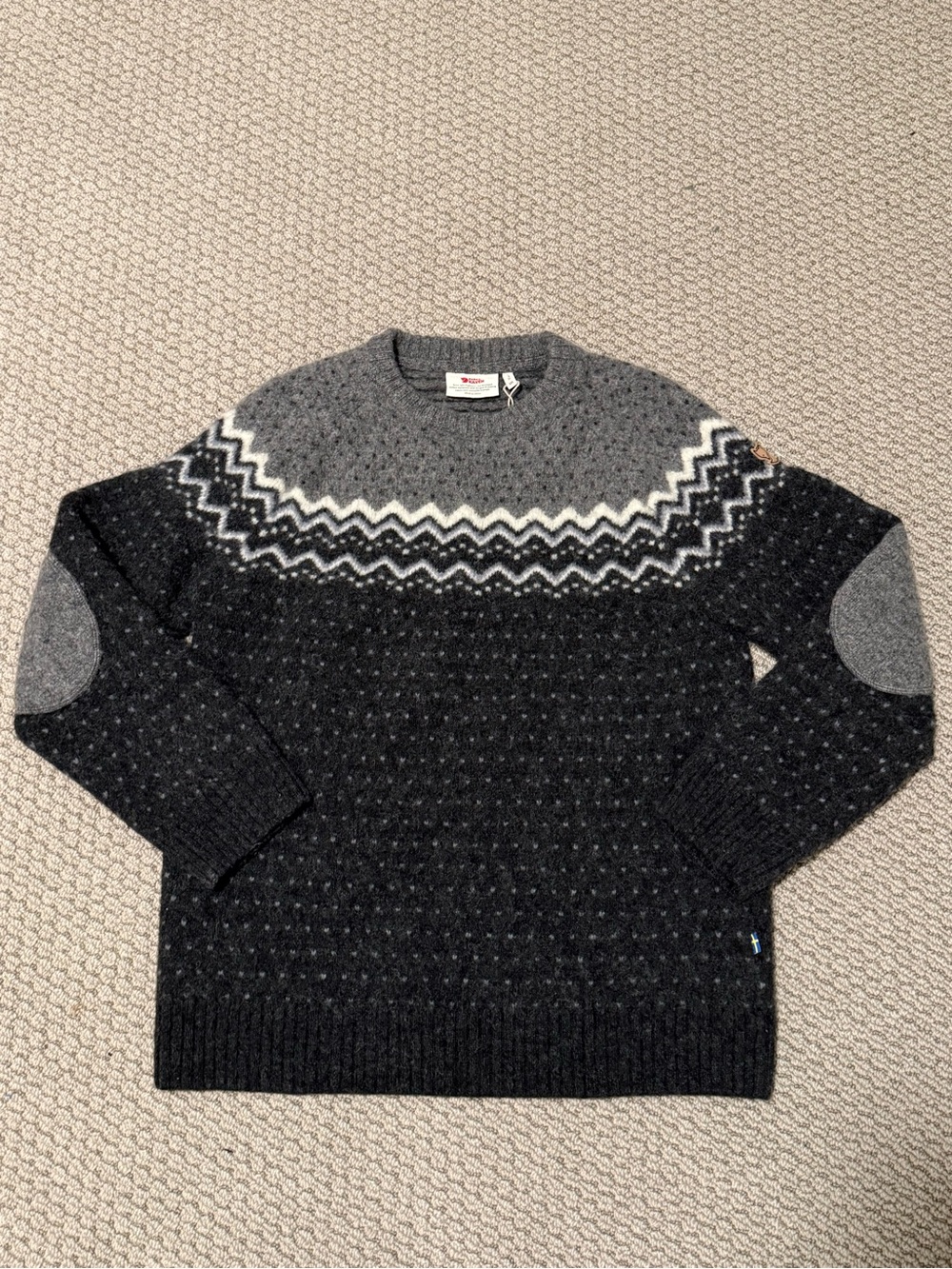 Fjallraven Grey Wool Ovik Sweater